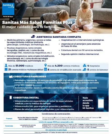 SANITAS MÁS SALUD FAMILIAS PLUS